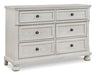 Robbinsdale King Sleigh Bed with Storage - White