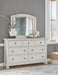 Robbinsdale King Sleigh Bed with Storage - White