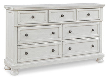 Robbinsdale King Sleigh Bed with Storage - White