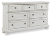 Robbinsdale King Sleigh Bed with Storage - White