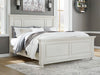 Robbinsdale King Sleigh Bed with Storage - White