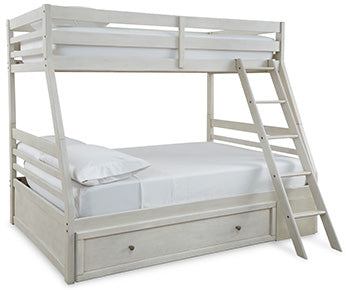 Robbinsdale King Sleigh Bed with Storage - White