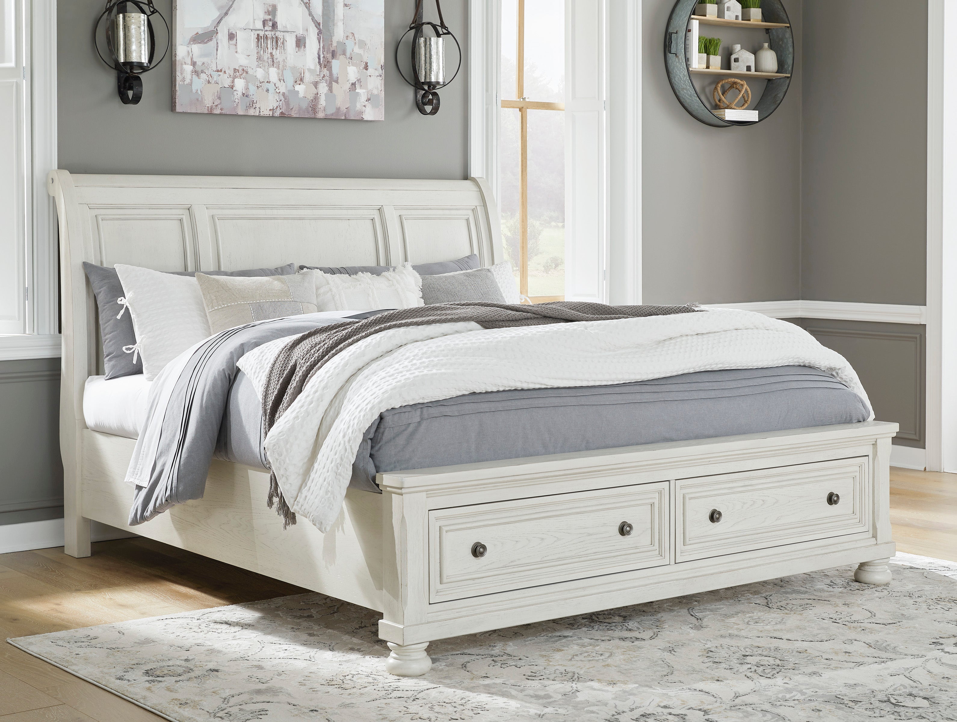 Robbinsdale Sleigh Bed with Storage
