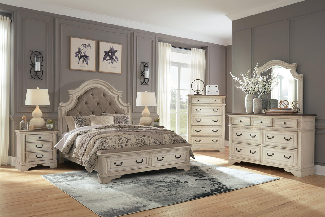 Realyn Queen Upholstered Storage Bed
