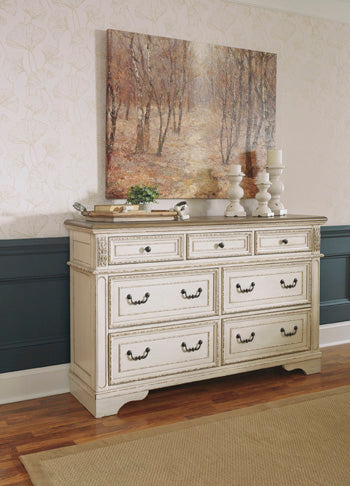 Realyn Full Panel Bed - White;Brown/Beige
