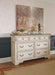 Realyn Full Panel Bed - White;Brown/Beige
