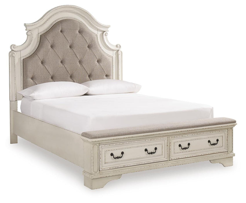 Realyn Queen Upholstered Storage Bed