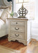 Realyn Full Panel Bed - White;Brown/Beige