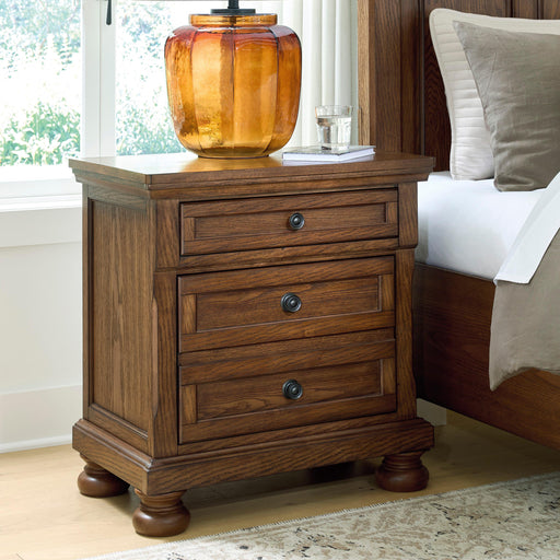 Zackaryn Nightstand - Warm Brown