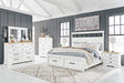 Ashbryn King Panel Storage Bed - White