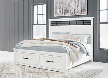 Ashbryn King Panel Storage Bed - White