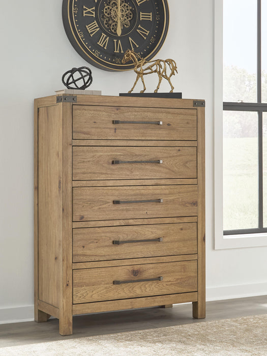 Ridgester Chest of Drawers - Light Brown