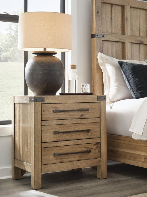 Ridgester Nightstand - Light Brown