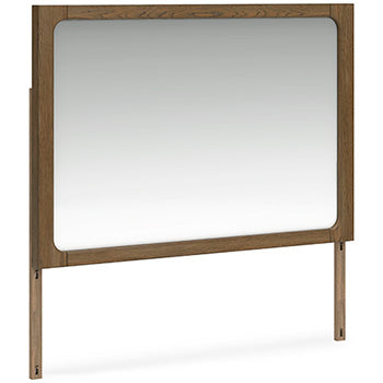 Cabalynn California King Panel Bed with Storage - Brown/Beige