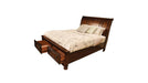 Baltimore Bed – Baltimore King Bed Walnut by Galaxy Home Furnishings