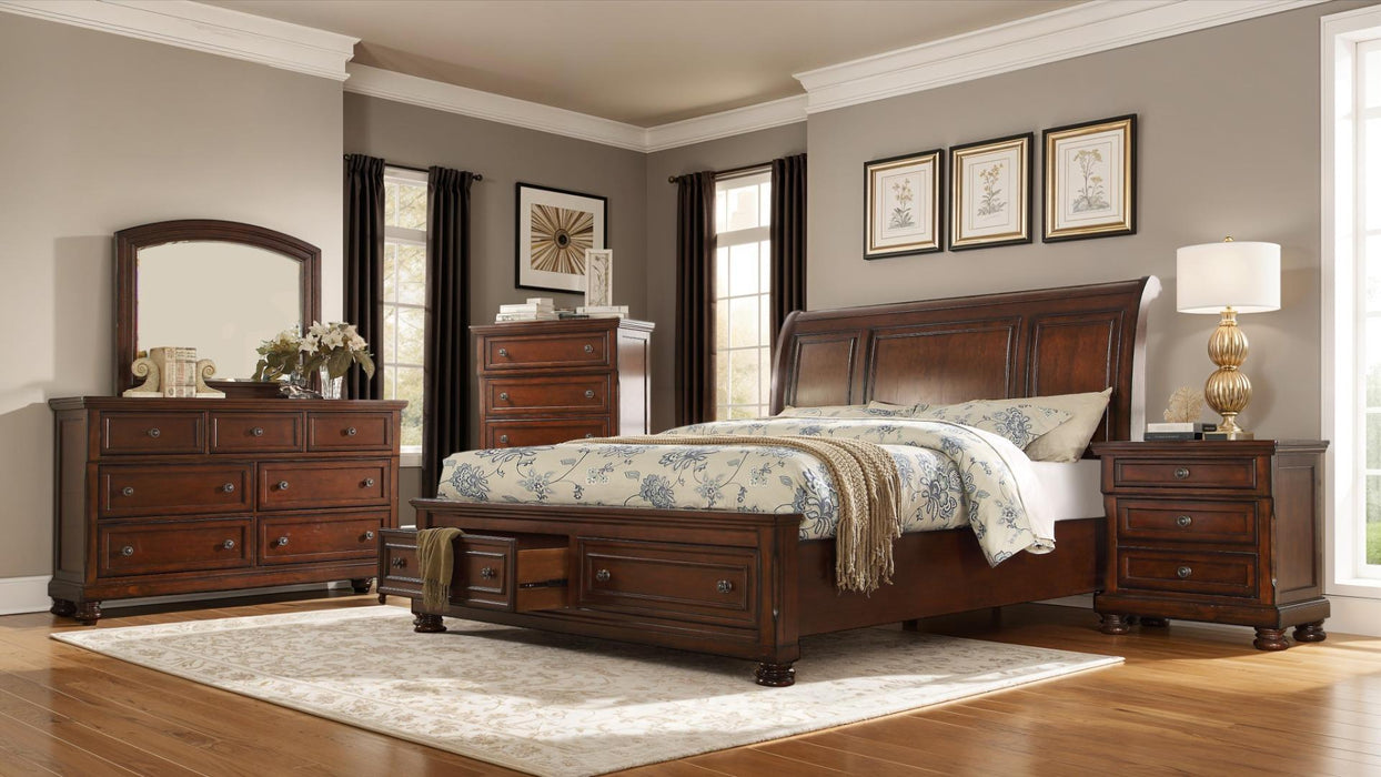 Baltimore Bedroom Set – Baltimore Queen 5 Pc Bedroom Set in Walnut by Galaxy Home Furnishings