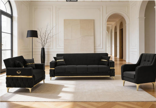 Bambi Black Living Room Set