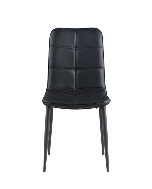 Tufted Back Side Chair w/ Steel Legs - 4 Per Box BEATRIZ-SC-BLK-BLK