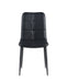 Tufted Back Side Chair w/ Steel Legs - 4 Per Box BEATRIZ-SC-BLK-BLK