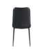 Tufted Back Side Chair w/ Steel Legs - 4 Per Box BEATRIZ-SC-BLK-BLK