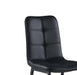 Tufted Back Side Chair w/ Steel Legs - 4 Per Box BEATRIZ-SC-BLK-BLK