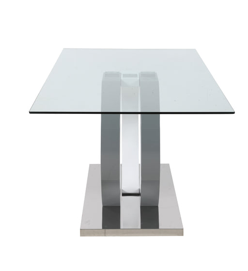 Contemporary Glass Top Dining Table BECKY-DT