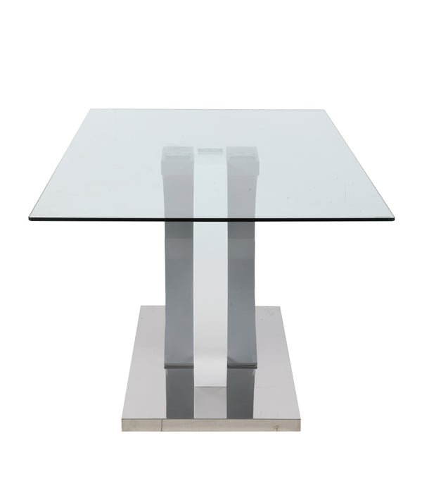 Contemporary Glass Top Dining Table BECKY-DT