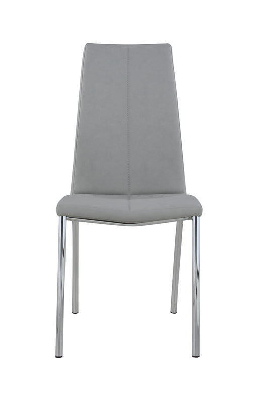 Contemporary Curved Back Side Chair - 4 per box BECKY-SC-GRY