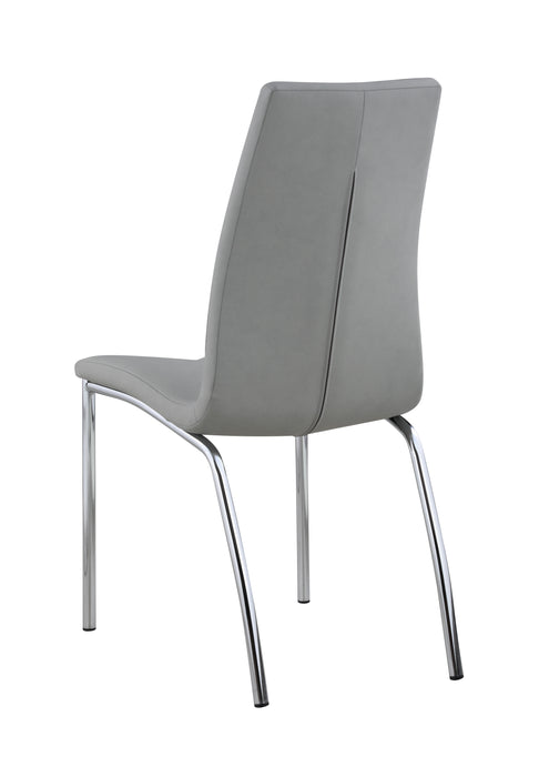 Contemporary Curved Back Side Chair - 4 per box BECKY-SC-GRY