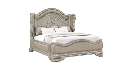 Bella Bed – Bella King Bed Champagne by Galaxy Home Furnishings