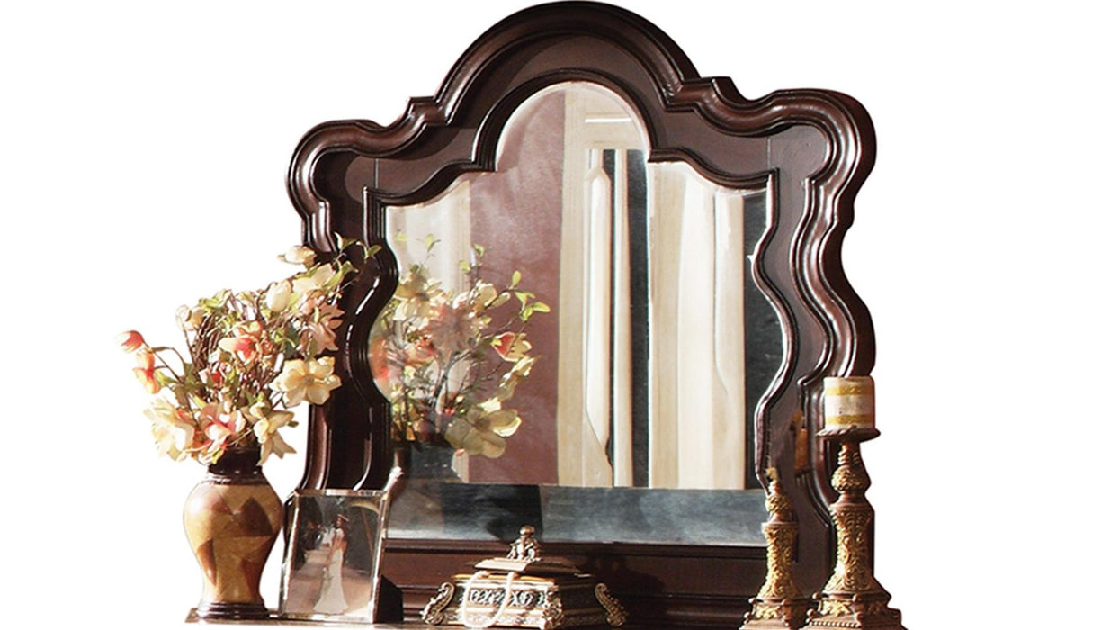 Bella Mirror – Bella Mirror Walnut by Galaxy Home Furnishings