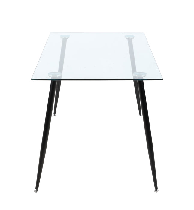 Contemporary Glass Top Dining Table BERTHA-DT