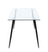 Contemporary Glass Top Dining Table BERTHA-DT