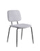 Contemporary Side Chair w/ Diamond Stitched Back - 4 per box BERTHA-SC-GRY