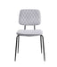 Contemporary Side Chair w/ Diamond Stitched Back - 4 per box BERTHA-SC-GRY