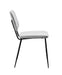 Contemporary Side Chair w/ Diamond Stitched Back - 4 per box BERTHA-SC-GRY