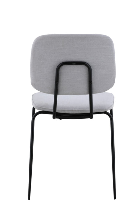 Contemporary Side Chair w/ Diamond Stitched Back - 4 per box BERTHA-SC-GRY