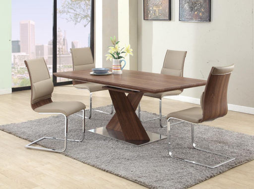 Modern Dining Set w/ Extendable Table & Chairs BETHANY-5PC