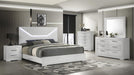 Blanca Bedroom Set – Blanca King 5 Pc Bedroom Set in White by Galaxy Home Furnishings