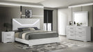 Blanca Bedroom Set – Blanca Queen 4 Pc Bedroom Set in White by Galaxy Home Furnishings