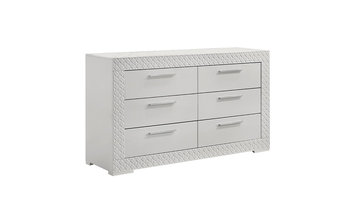 Blanca Dresser – Blanca Dresser White by Galaxy Home Furnishings