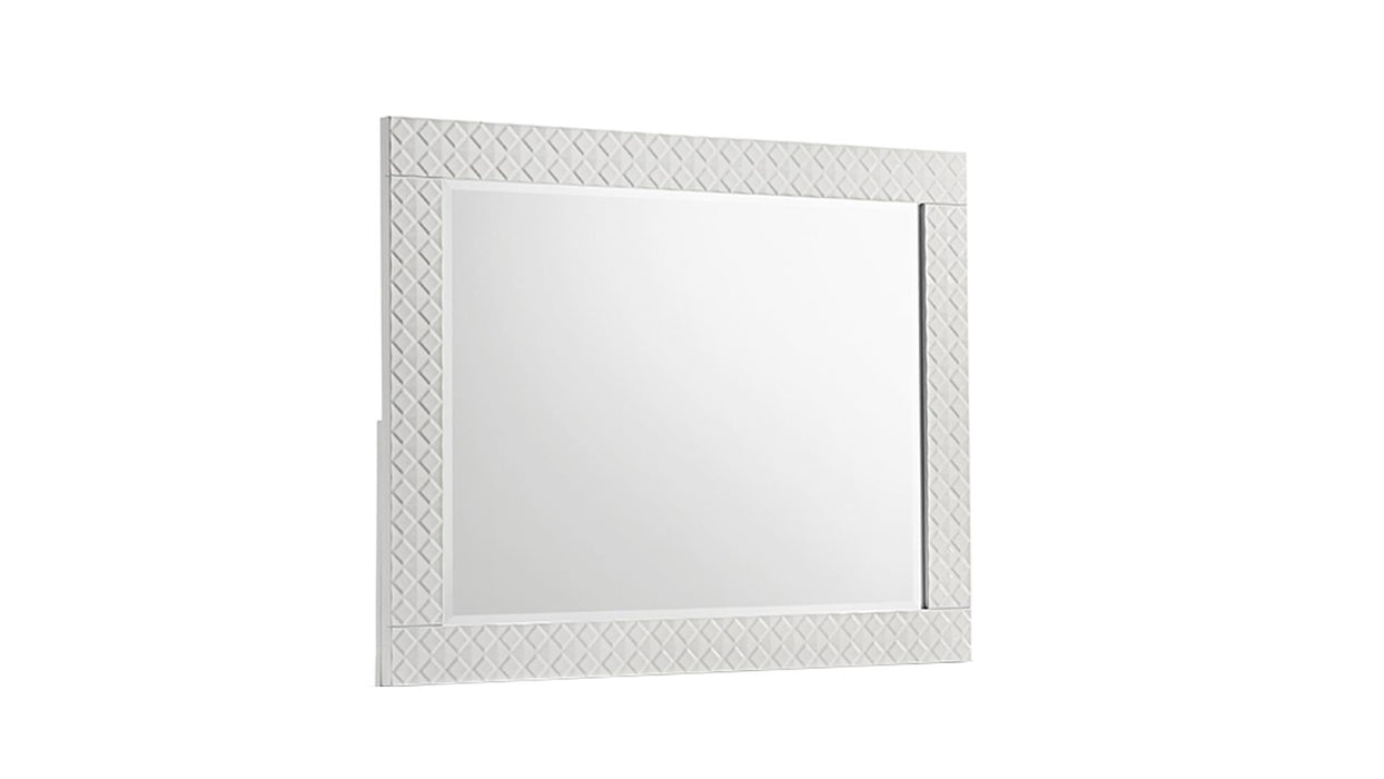 Blanca Mirror – Blanca Mirror White by Galaxy Home Furnishings