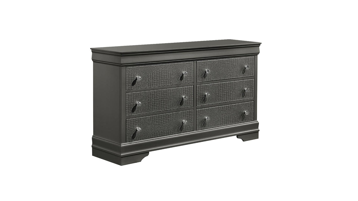 Blaze Dresser – Blaze Dresser Gray by Galaxy Home Furnishings