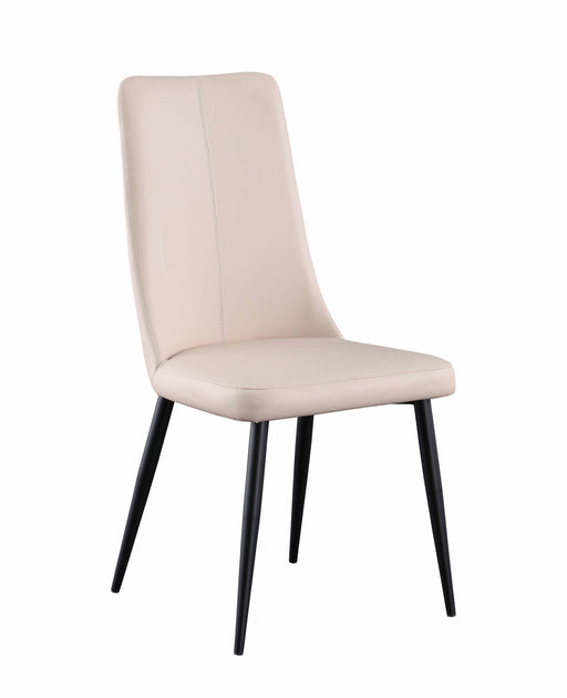 Modern Contour Tall Back Chair w/ Beige Upholstery & Tapered Legs - 4 per box BRIDGET-SC-BGE