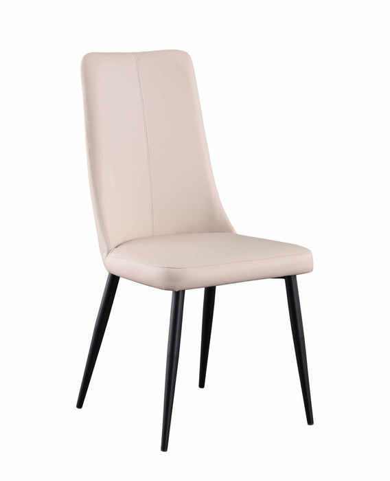 Modern Contour Tall Back Chair w/ Beige Upholstery & Tapered Legs - 4 per box BRIDGET-SC-BGE