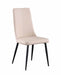 Modern Contour Tall Back Chair w/ Beige Upholstery & Tapered Legs - 4 per box BRIDGET-SC-BGE