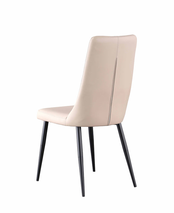 Modern Contour Tall Back Chair w/ Beige Upholstery & Tapered Legs - 4 per box BRIDGET-SC-BGE