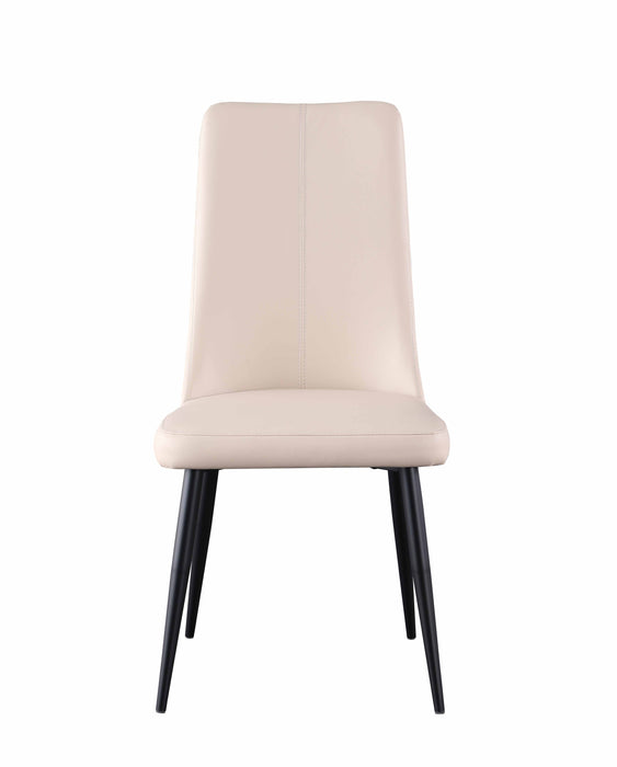 Modern Contour Tall Back Chair w/ Beige Upholstery & Tapered Legs - 4 per box BRIDGET-SC-BGE