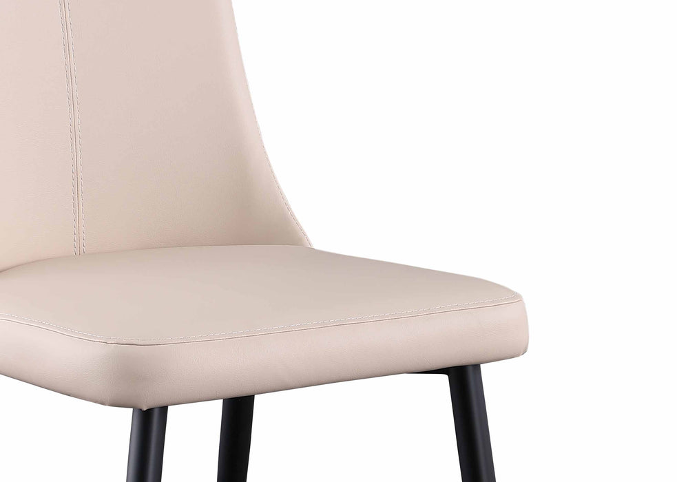 Modern Contour Tall Back Chair w/ Beige Upholstery & Tapered Legs - 4 per box BRIDGET-SC-BGE