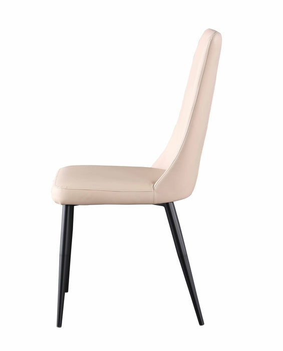 Modern Contour Tall Back Chair w/ Beige Upholstery & Tapered Legs - 4 per box BRIDGET-SC-BGE